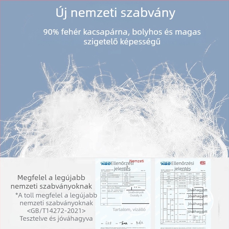 Gyerekeknek készült toll mellény, ujjatlan, rövid szabás, nylon bélés, 90% fehér kacsa toll
