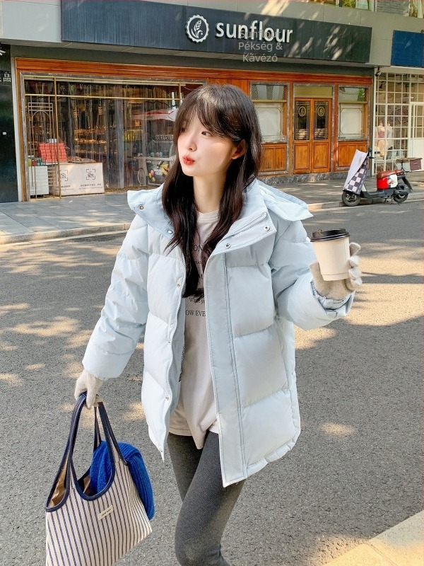 Libamellás télikabát, vastagított, kapucnis, rövid szabású, chenille-spandex anyag