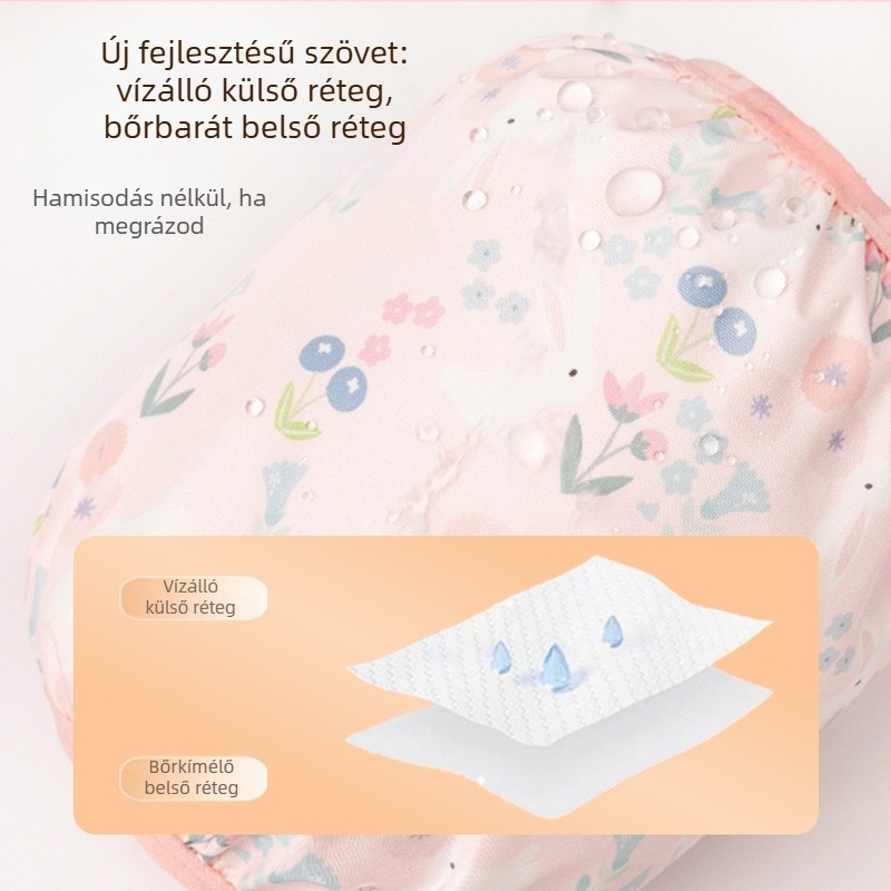 Gyerek ujjvédők – vízálló őszi-téli, 1–3 éveseknek, poliészter, rajzfilm minta