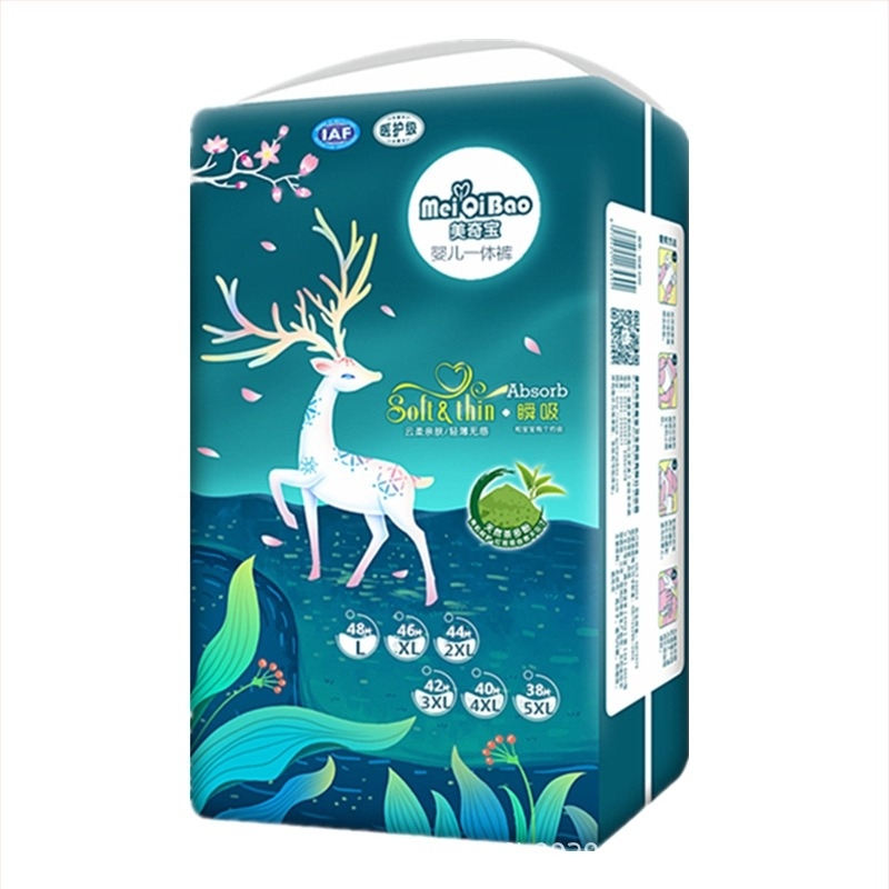 Meiqibao Orvosi minőségű All-In-One Lace-Up nadrág pull-up pelenkák, 5–40 kg, 6 dobozos csomag