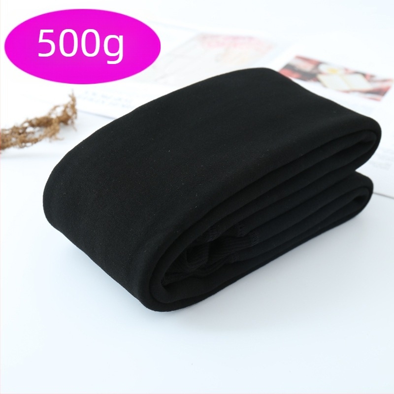 Téli magas derekú 500 g színes pamutnadrág fleece-béléssel, meleg és vastag női nadrág, nagy méretek