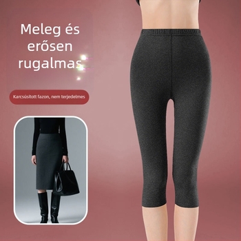 Vastag, varrás nélküli termosz leggings kasmírbéléses és fleece belsővel – meleg téli alapréteg