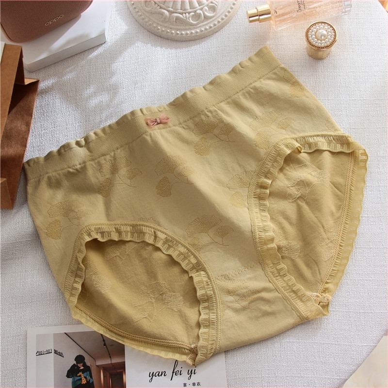 Plusz méretű női seamless nylon alsónemű középmagas derekú, virágmintás, légáteresztő, bélés a kerület területén Mulberry selyemből