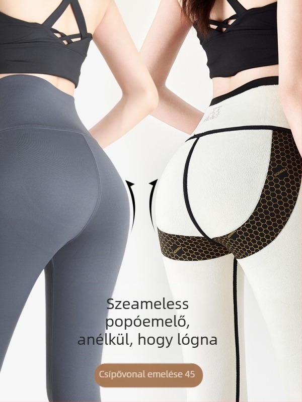 Női téli vastag, magas rugalmasságú harcsaszőr hatású leggings cipzárral, haskontrollal és fenékemeléssel, melegen