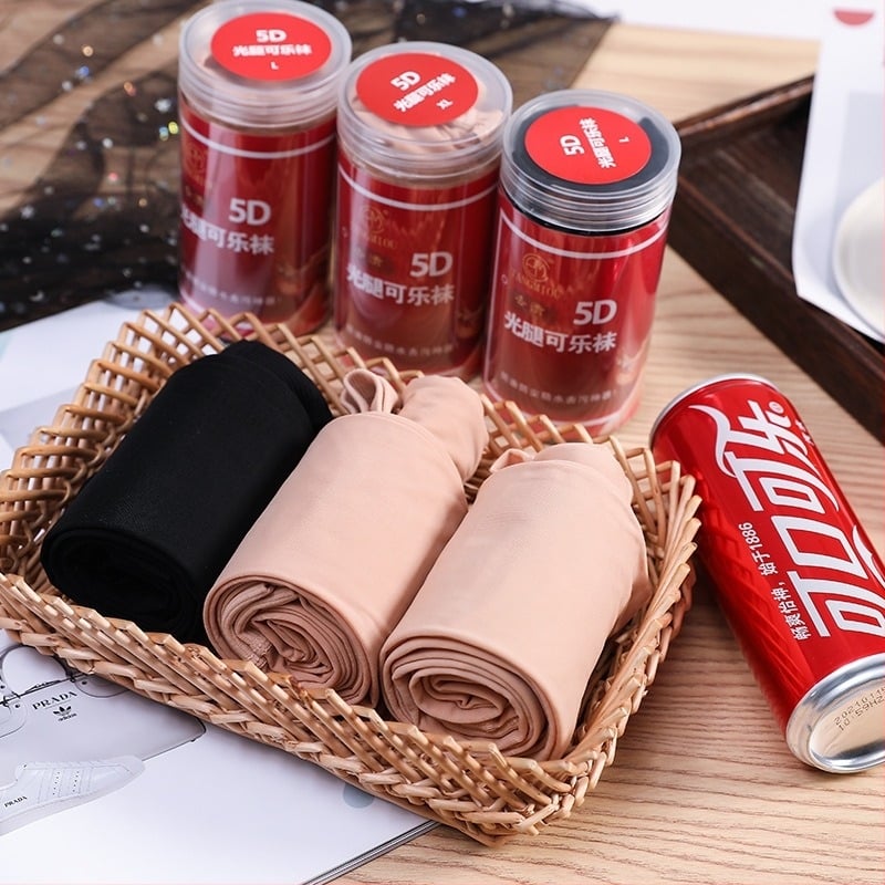 5D Cola zokni – Nőknek tavasz-őszi leggings, csúszásmentes talppal, szennyezés elleni felület, nagy méret, nylon