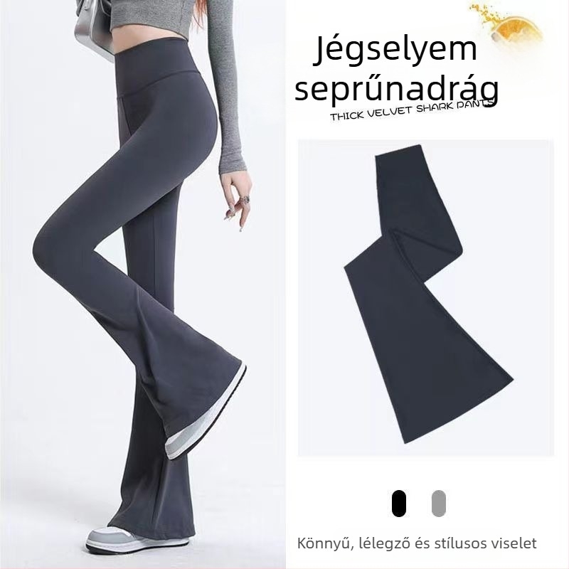 Jóga leggings, magas derekú, karcsúsító, harang alakú, Barbie-stílus