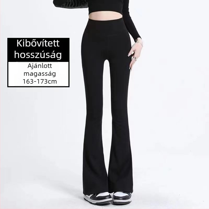 Jóga leggings, magas derekú, karcsúsító, harang alakú, Barbie-stílus