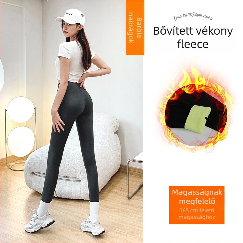 Shark nadrág nőknek – nylon, fleece bélés, vastag és meleg, pocak- és fenék formázás, jóga nadrág