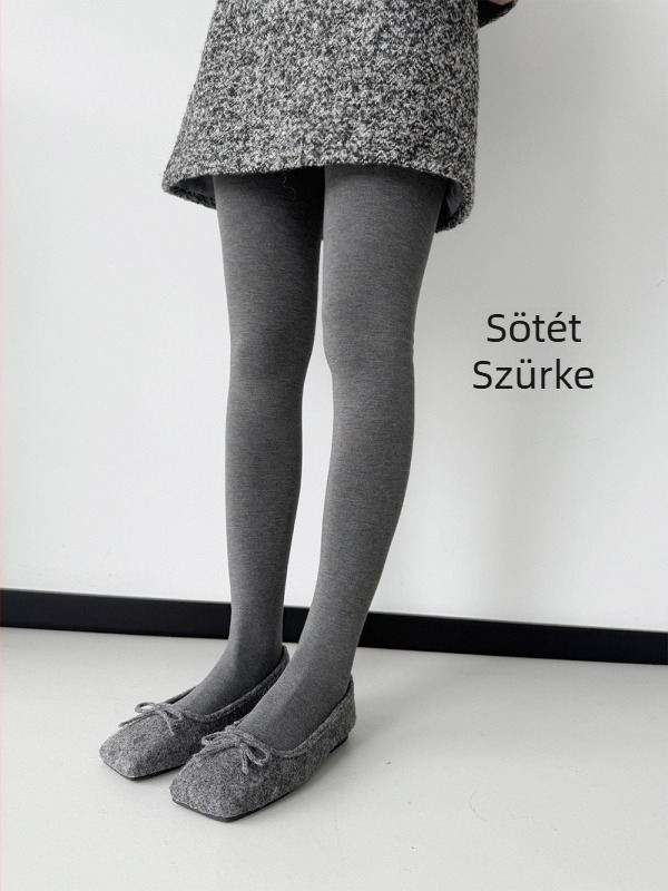 Erősített lábujjú harisnya, 290 g, téli meleg fleece-bélés, vastag, mikro-kompresszió, karcsúsító hatás