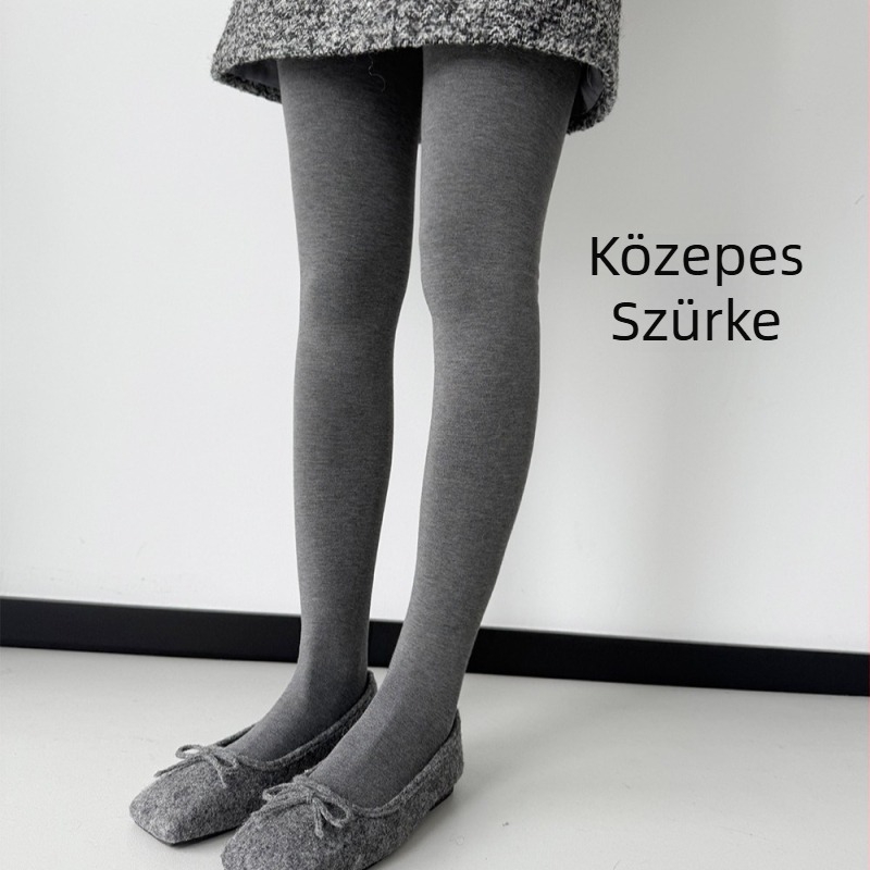 Erősített lábujjú harisnya, 290 g, téli meleg fleece-bélés, vastag, mikro-kompresszió, karcsúsító hatás