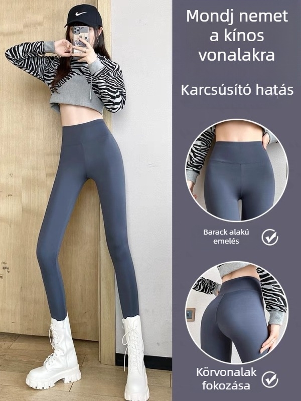 As Yin Lan női egy darabos cropped legginsek – karcsú faz, magas rugalmasság, egyszínű poliészter anyag, 80–90% poliészter, 2025 nyár