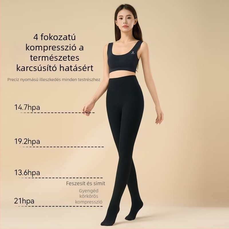 Női vastagabb leggings őszi-téli szezonra, pamut bordázott anyagú, 3/4 hosszú, rugalmas és karcsúsító hatású.