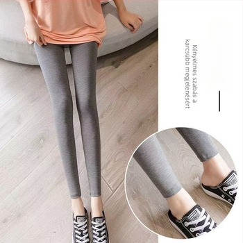 Modál anyagú női leggings, seamless, vékony, plusz méret, meleg, 3/4 hosszú, tavasz–ősz