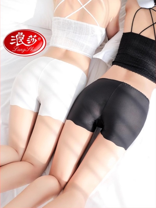 Langsha Nyár: női boxer rövidnadrág, magas derékkal, varrás nélküli Ice Silk, védelem, plusz méret