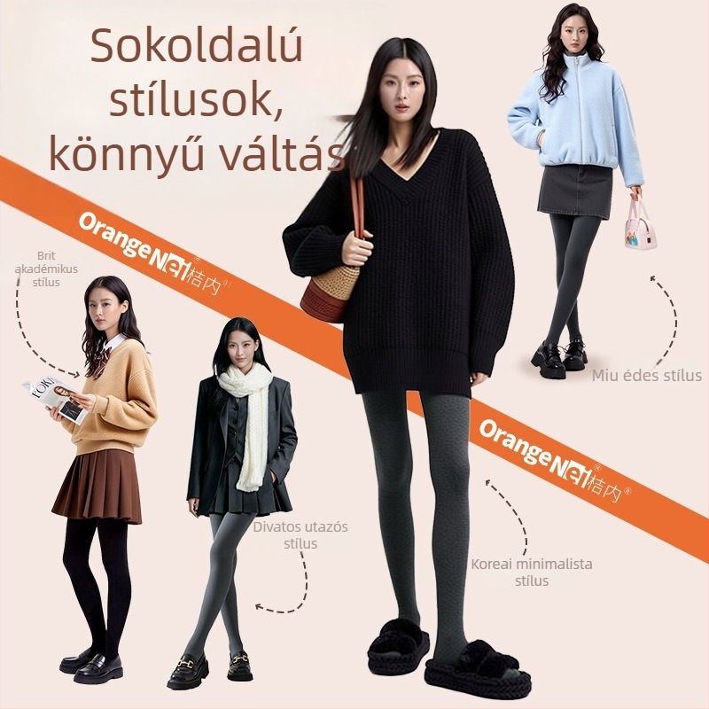 Női téli harisnyanadrág, magas rugalmasságú formázó hatás, deréktáji kontroll, fenék lift, csúszásmentes, meleg, viszkóz