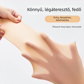 Tavasz–őszre tervezett szilikonos acélharisnya, anti-akasztás, fényes felület