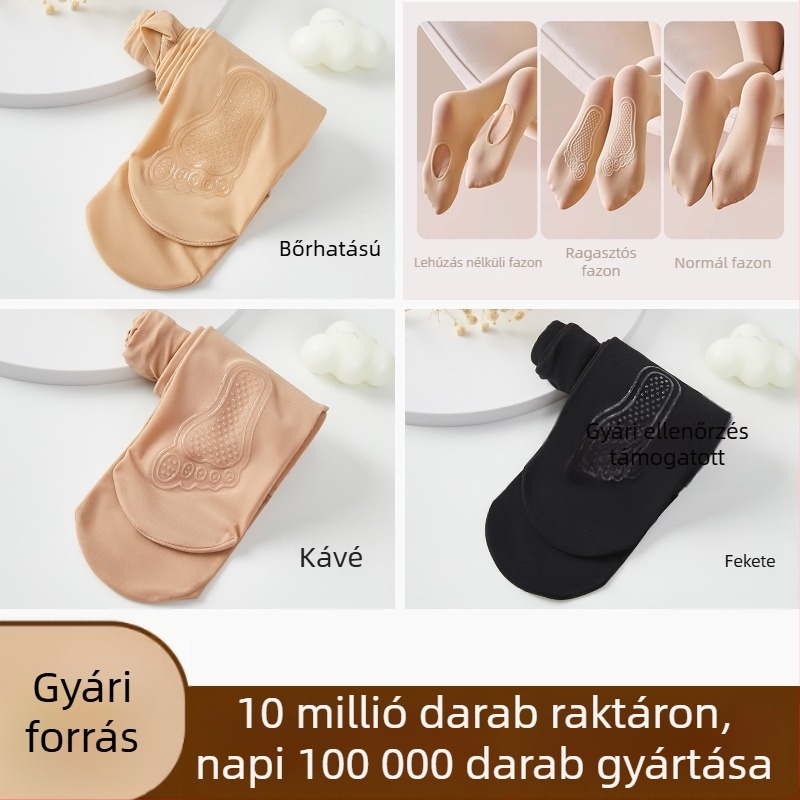 Tavasz–őszre tervezett szilikonos acélharisnya, anti-akasztás, fényes felület