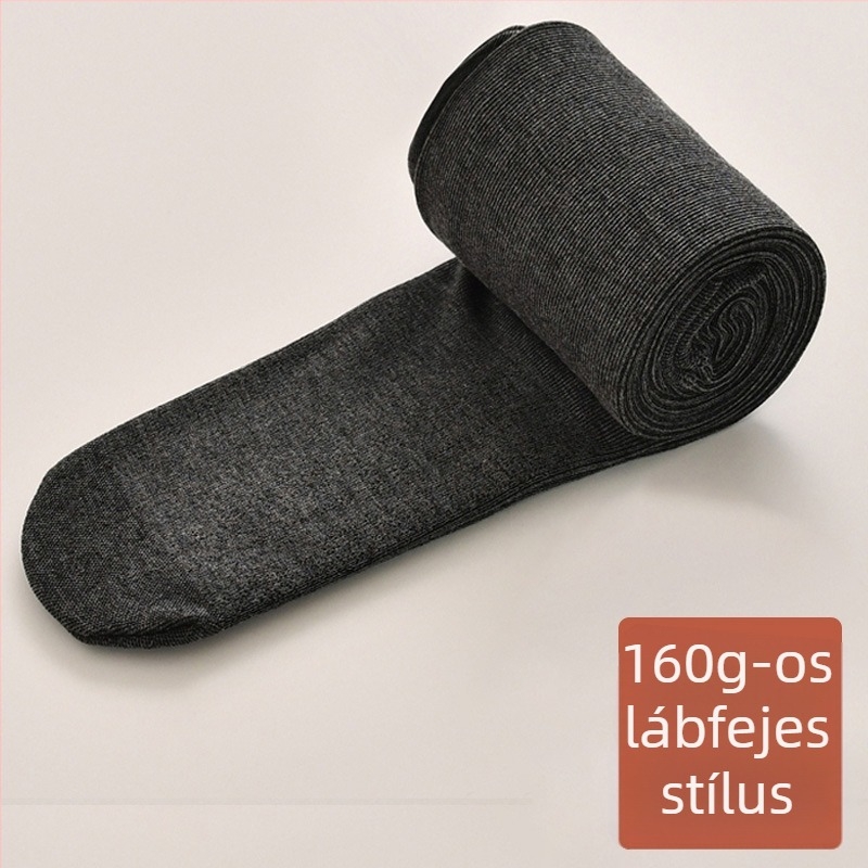 Női fleecével bélelt vastag leggings tavaszra és őszre, fekete vagy szürke, plusz méret, nem csúszik, szoknyával párosítható