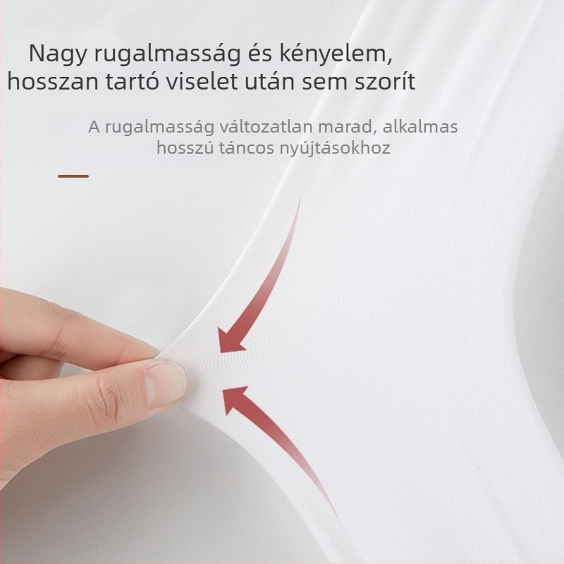 Gyerekeknek készült vastag téli tánc harisnya, fehér, bélés nélküli