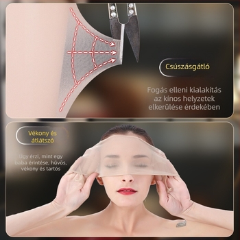 Nylon core-spun harisnya, anti-szagadás és anti-kopás, egyszínű, 18–40 éveseknek