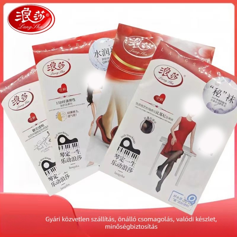 Nylon core-spun harisnya, anti-szagadás és anti-kopás, egyszínű, 18–40 éveseknek