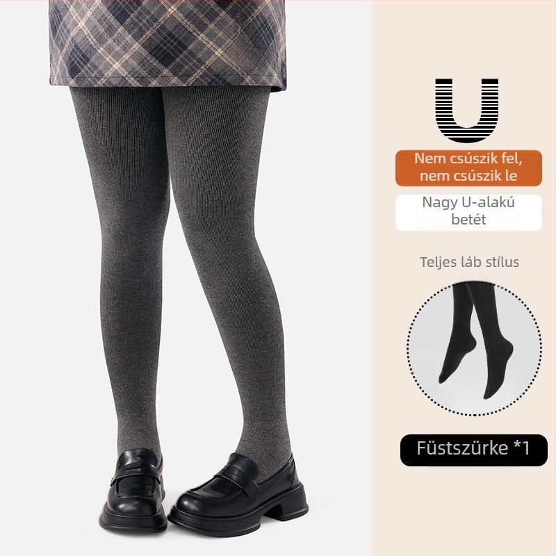 Plusz méretű női leggings őszi-téli időszakra fleece béléssel, vastag, csúszásmentes, külső viselethez, meleg