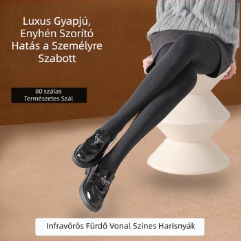 Női gyapjú harisnyanadrág, vastag és meleg, lábon hordható, karcsúsító