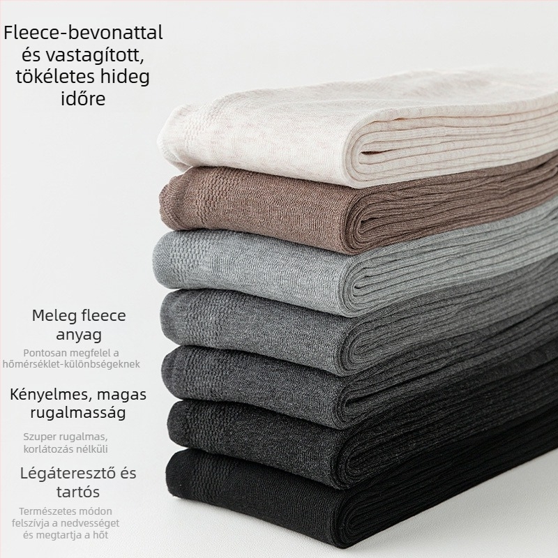 Női viszkózból készült vastagított leggings lábfejes – meleg, karcsúsító