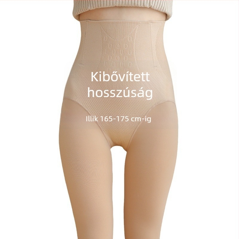 Csípőemelést és formázást nyújtó harisnyanadrág, nylon + spandex, vékony egységes minta, 18–40 éveseknek