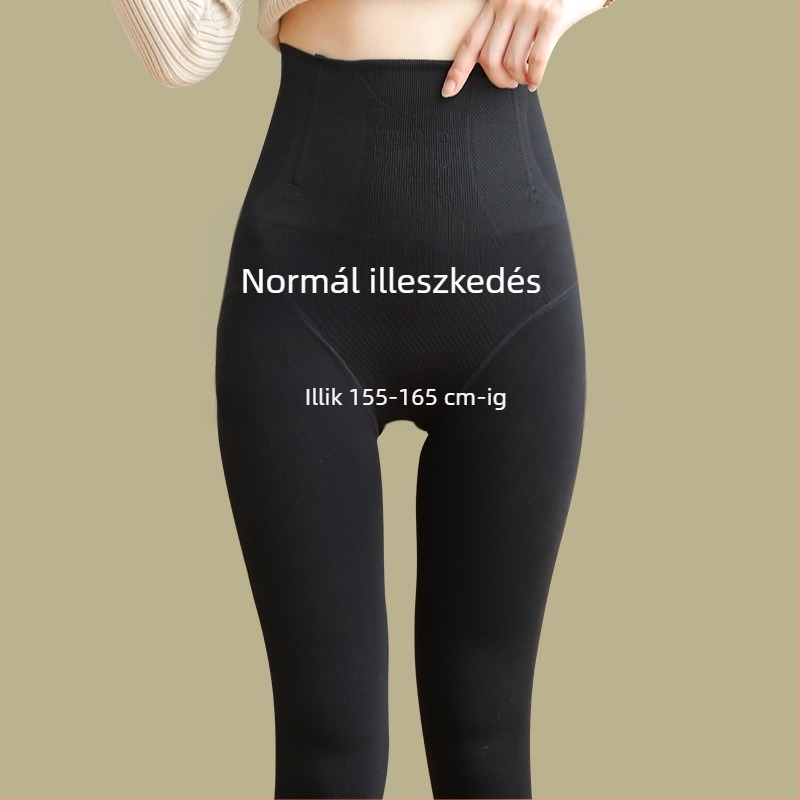 Csípőemelést és formázást nyújtó harisnyanadrág, nylon + spandex, vékony egységes minta, 18–40 éveseknek
