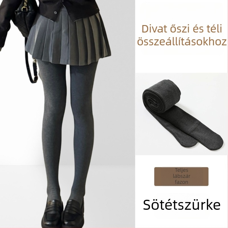 Női pamut bordázott fleece-béléses vastag leggings, meleg és karcsúsító, testformáló, fenékemelő, lábszárig érő