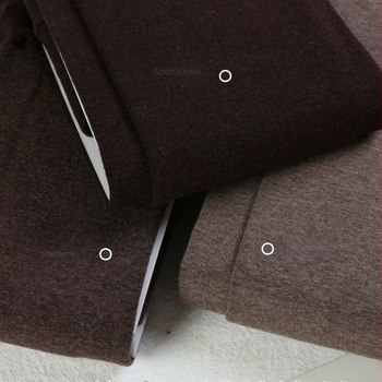 Női sötétszürke fleece-bélelt vastag leggings őszi-téli időszakra, egyszerű kötött, matt felület