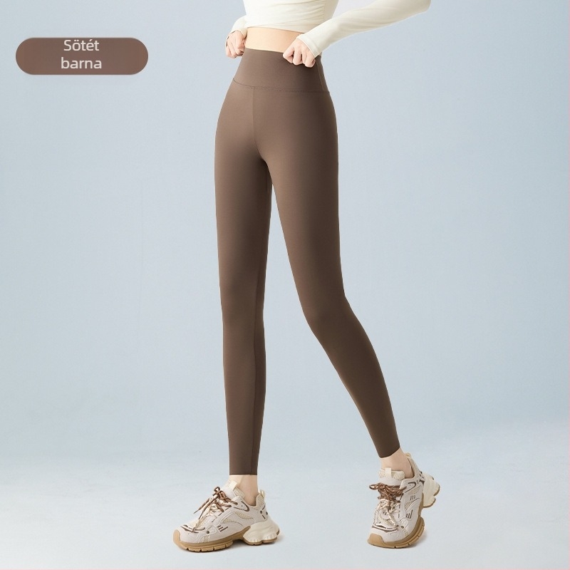 Női jóga leggings, magas derék, lélegző anyag, rövid hossz, nylon-spandex keverék 70–80% nylon, <30% spandex, magas rugalmasság