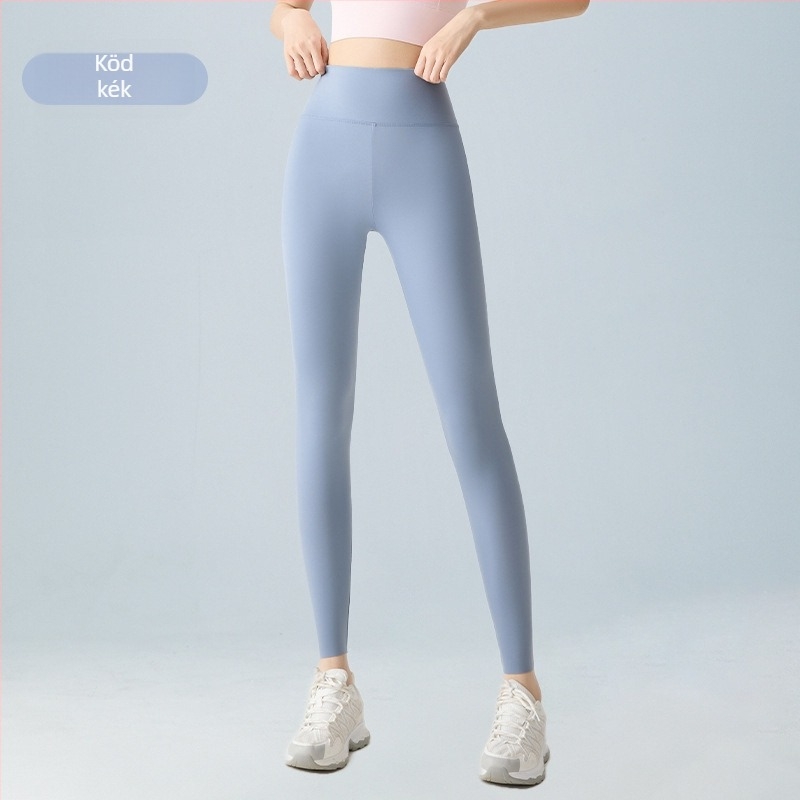 Női jóga leggings, magas derék, lélegző anyag, rövid hossz, nylon-spandex keverék 70–80% nylon, <30% spandex, magas rugalmasság