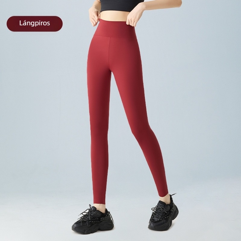 Női jóga leggings, magas derék, lélegző anyag, rövid hossz, nylon-spandex keverék 70–80% nylon, <30% spandex, magas rugalmasság