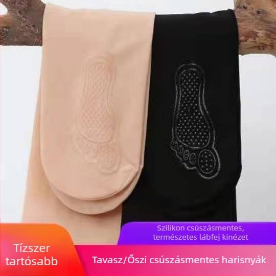 Nylon harisnyák – formázó hatás, 70–80% nylon tartalom, T-crotch, közepes vastagság