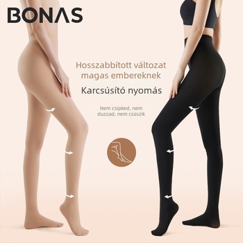 Női magas derekú leggings tavasz–őszre, hosszú, vékony, kompressziós hatás, csúszásmentes, fleece-béléssel, meleg