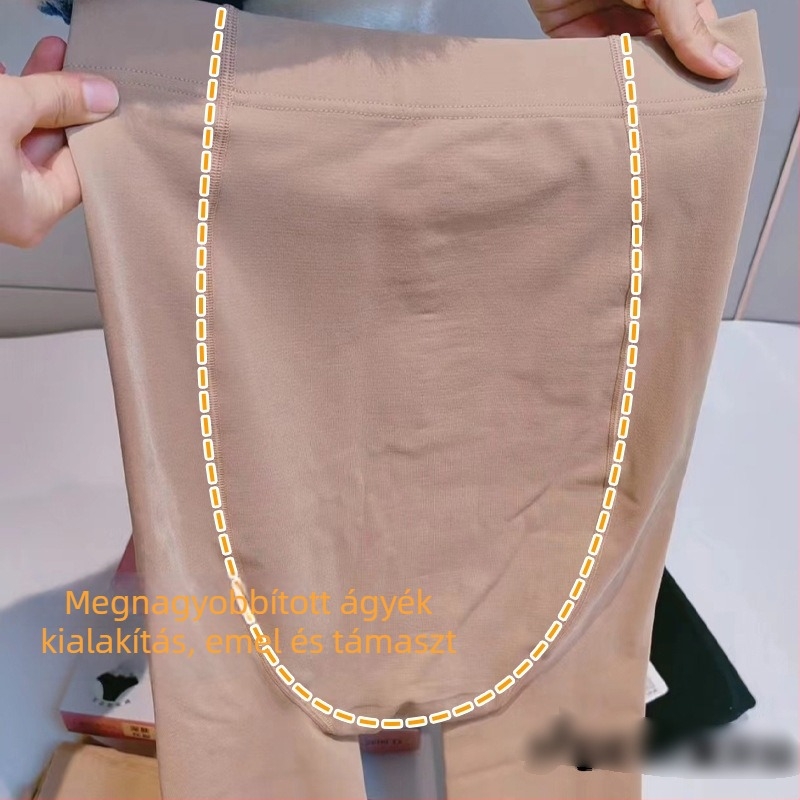 Meiersi 8573 Plus‑méret női őszi–téli magas derekú leggings fleece béléssel, 190 g, csúszásmentes harisnya, eredeti termék