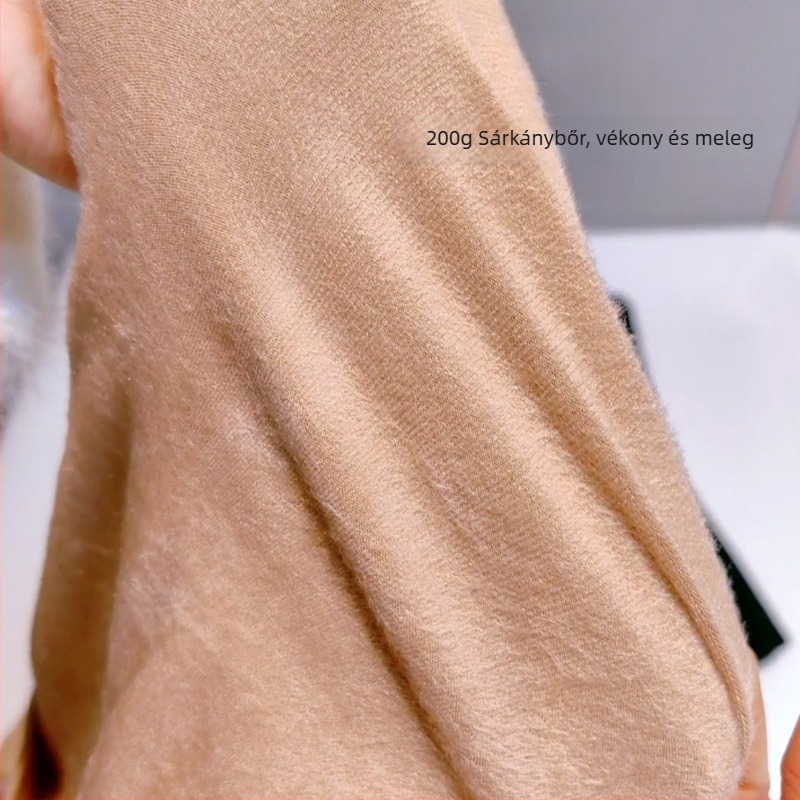 Meiersi 8573 Plus‑méret női őszi–téli magas derekú leggings fleece béléssel, 190 g, csúszásmentes harisnya, eredeti termék