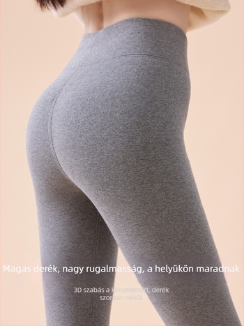 Női pamut téli leggings báránygyapjúval, magas derék, fleece bélés, vastag melegítő nadrág észak-keleti régióhoz, 2026 új modell