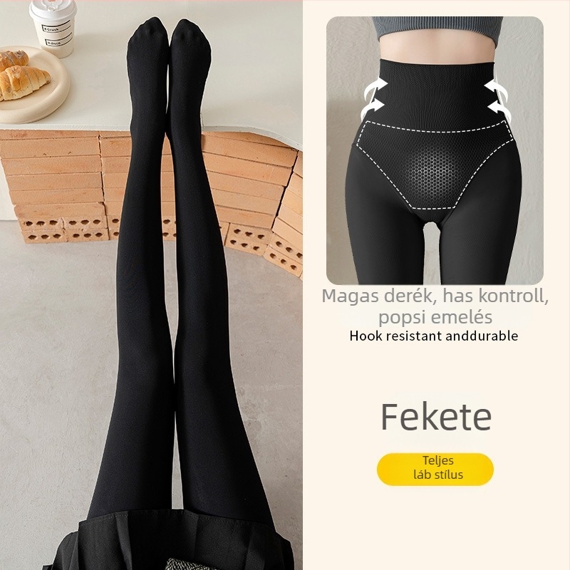 Fleece-beleés Nylon harisnya, anti-snag, közepes vastagság, háromszög keresztcsont, lábakkal