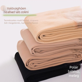 Meiers női harisnyanadrág 7093 őszi-téli, bare-leg hatás, vast velúr felület, 3200D