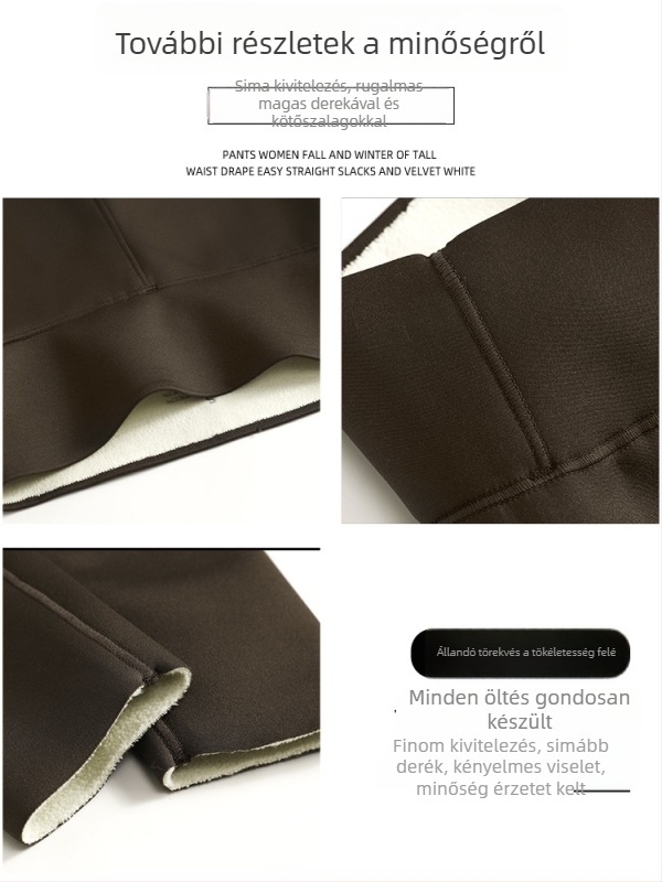 Női fekete jóga leggings, őszi-téli 2025, vastag belső fleece-sel, vizuálisan karcsúsítja a vonalakat