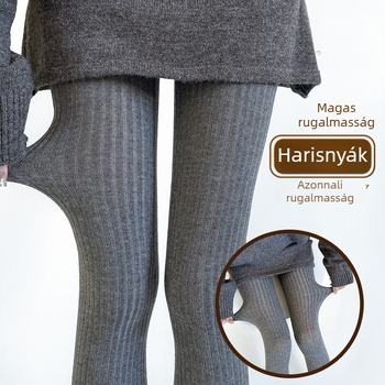 Gyapjú harisnyanadrág ősz-télre, közepes vastagságú, 50–70% nylon keverék, lélegző, meleg, karcsúsítja a lábakat