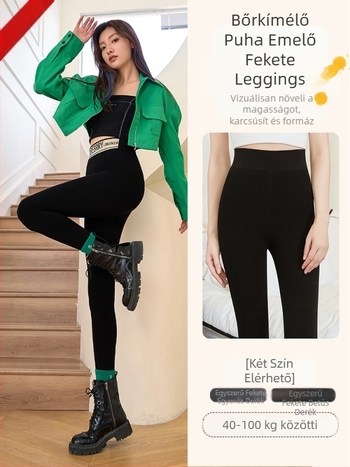 A téli női nadrág nylon-spandex keverékből, fleece belső bélés, overál-stílus, magas rugalmasság