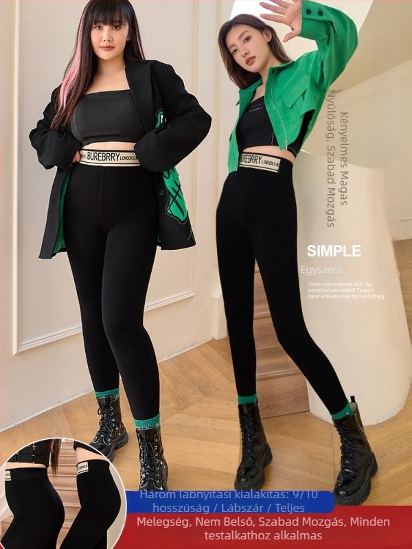 A téli női nadrág nylon-spandex keverékből, fleece belső bélés, overál-stílus, magas rugalmasság