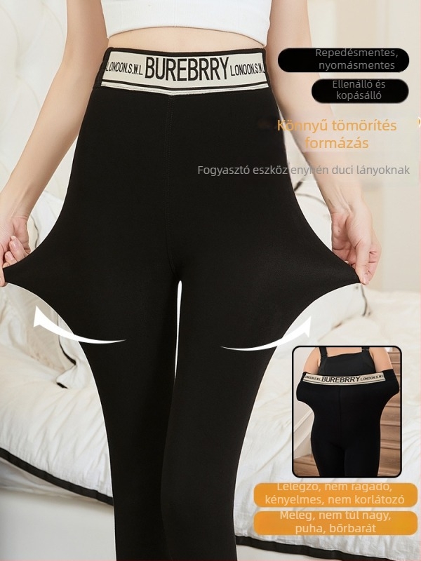 A téli női nadrág nylon-spandex keverékből, fleece belső bélés, overál-stílus, magas rugalmasság