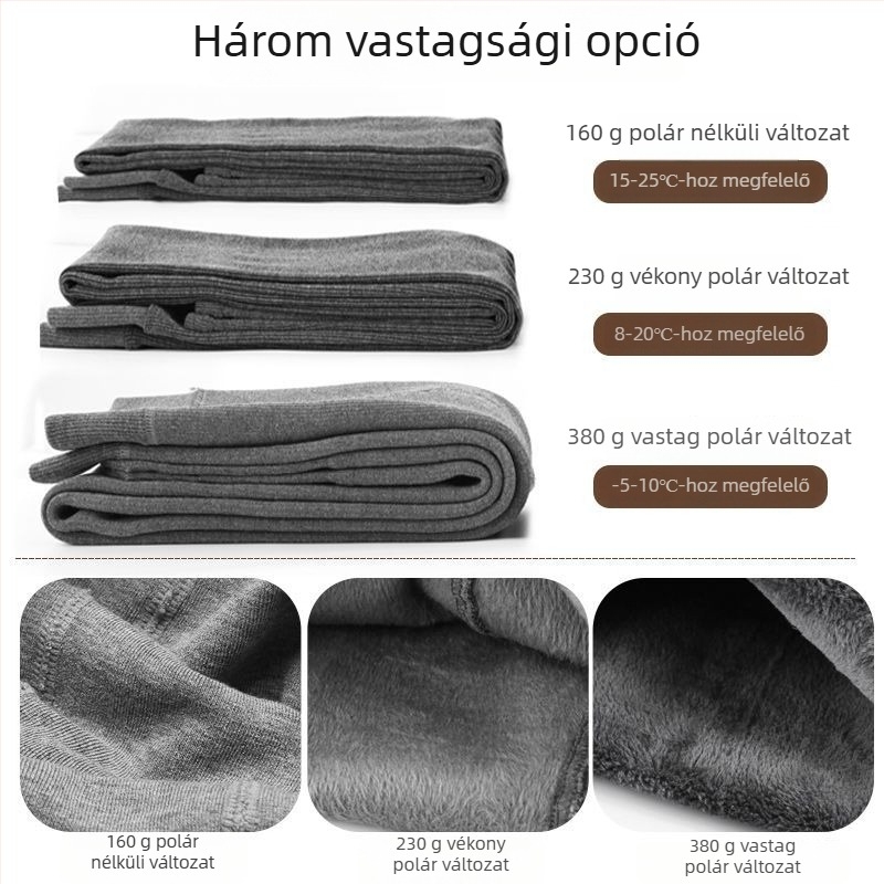 Női bordázott leggings fleece-béléssel, magas derekú, karcsúsított fazon, függőleges csíkok, őszi-téli szezonra