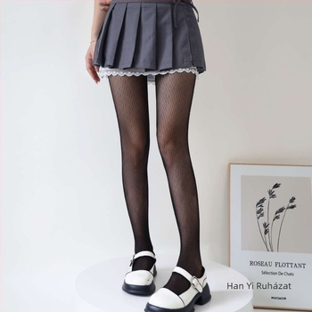 Női harisnyanadrág japán stílusban, varrás nélküli, légies, vékony és könnyű – nylon; láthatatlan, formázó funkció; egyszínű minta; lábfejjel