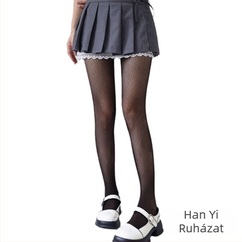 Női harisnyanadrág japán stílusban, varrás nélküli, légies, vékony és könnyű – nylon; láthatatlan, formázó funkció; egyszínű minta; lábfejjel